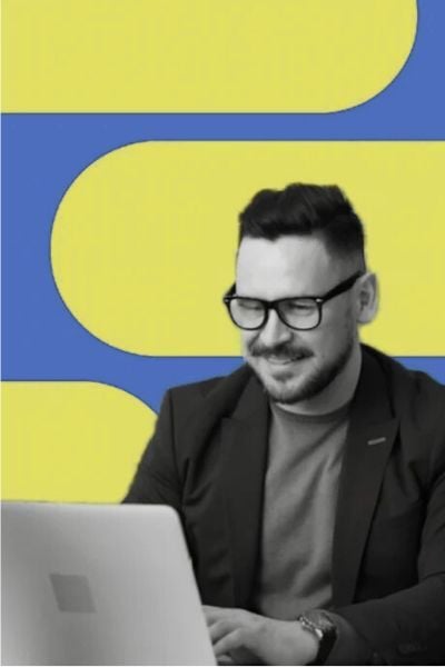 Man Using Website